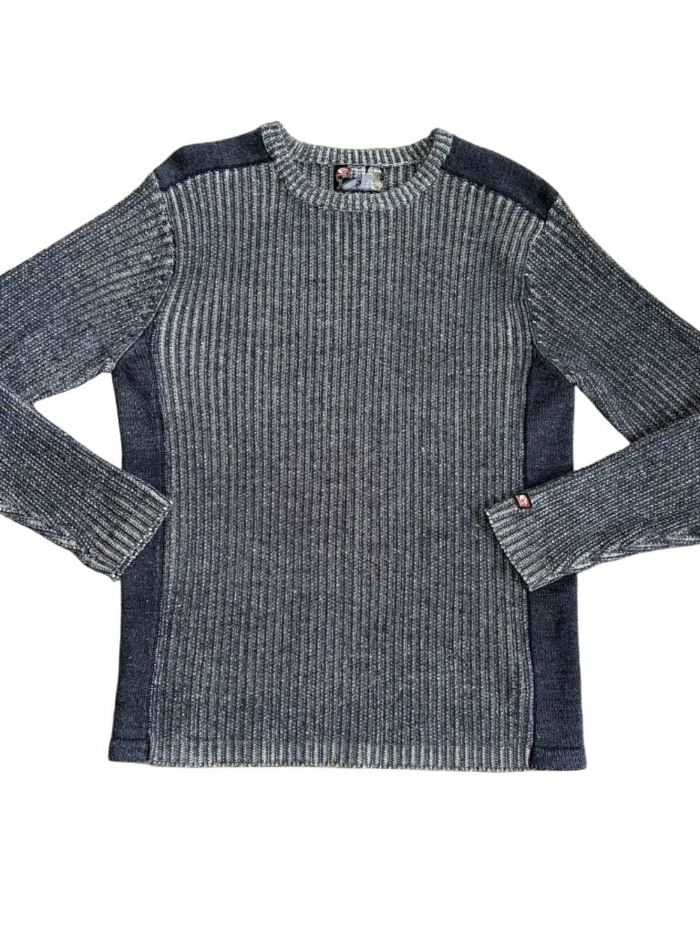 Vintage Point Zero Dimension Ribbed Knit Commando Sweater Men's M 90s Y2K